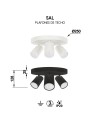 SAL NEGRO * PLAFÓN RED. 3L*GU10